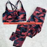 Lululemon Energy Bra Size 4 Heritage 365 Camo Smoky Red Night Sea Multi #W2BHES Photo 4