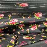 Betsey Johnson Black Embossed Skull Tote Bag Photo 4