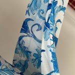 Icikuls Blue/White Birds of Paradise Print Golf/Tennis Long Sleeved Polo… Blue Photo 4