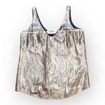 J.Crew J. Crew Cate Gold Jacquard Metallic Silk Paisley Print Top Size 2 Photo 4