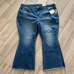 NYDJ NWT Ava Daring Ankle Flare Jeans with Fray Hem in Foundry Wash Size 24W Photo 2