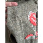 Anthropologie Sleeping On Snow Tan Pink Embroidered Floral Wool Blend Sweater Photo 3