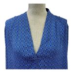 Laundry by Shelli Segal Laundry Shelli Segal Blouse Size XLarge Blue & White Long Sleeve Geometric
Тор Photo 4