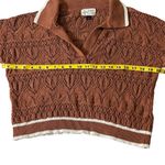 Universal Threads Universal Thread Knitted Sweater Rust/White Size Small Photo 6