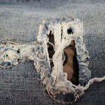 Judy Blue SKINNY FIT DISTRESSED CAMO INSERT CUFF JEANS 5/27 Photo 5