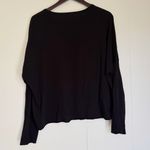 Frank & Eileen  Black Crew Long Sleeve Top Large Photo 4