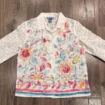 Koret Floral Blouse Shirt Button Dainty Cottagecore Coastal Embroidered Boho PL White Size undefined Photo 7