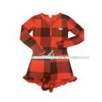 Victoria's Secret PINK Thermal Pajamas Small One Piece Romper Buffalo Check Red Photo 4