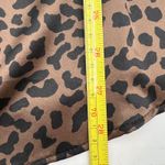 Vintage Y2K Lord & Taylor Silk Brown Leopard Printed Shirt Top Size 14W Photo 9