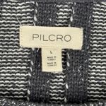 Pilcro Sweater Womens Large Navy White Marled Chunky Casual Distressed Grunge Photo 6
