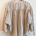 Treasure & Bond  Striped Cotton Vneck Blouse Photo 4