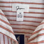 Japna  Striped Button-Up Shirt - Red and White Photo 2