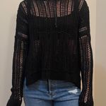 Loose Knit Sweatshirt Black Photo 0