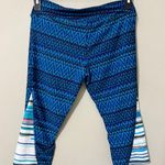 Aquabelle size 8 blue chlorine resistant swimwear shorts 16" inseam nylon blend Photo 1