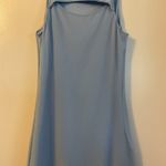 Bar III 5. Baby Blue Sleeveless Mesh Mock-Neck Mini Lined Dress Size Medium EUC Photo 4