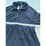 Free People Best Girl Dress Womens Sm Black Mini Linen Blend Tiered Preppy Boho Photo 6