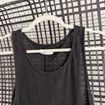ANINE BING  black linen tank top Photo 3