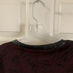 Cato  Purple/Black Print 3/4 Sleeve Blouse size M Photo 7