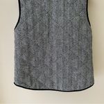 Honey Punch Herringbone Quilted Vest Black/White Sz Small Photo 7