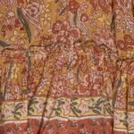 Rachel Zoe  Orange Boho Paisley Ruffled Crop Top Sz Large Photo 5