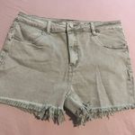 Zenana Outfitters Green Stretchy Jean Shorts Photo 0