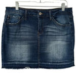 Kancan‎ mid rise stretch denim cut off mini skirt 29/11. Blue Size undefined Photo 0