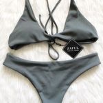 Zaful Stormy Grey Bikini Set x Photo 0