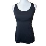 Lululemon  Spin Me Tank Top Twist Black Size 6 Shelf Bra Gym Fitness Workout Yoga Photo 4