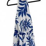 The Impeccable Pig FORE- - Blue and White Leaf Print Jumpsuit Photo 2