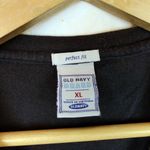 Old Navy Y2K Devil T-shirt Womens XL Black Spellout Horns Cap Sleeve Gothic VTG Photo 6