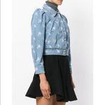 Marc Jacobs  Stud Broderie Anglaise Daisy Embroidered Denim Jacket Size XS Photo 1