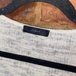 J. Crew Cream Ruffled Linen Blend Short Flutter Sleeve Sweater Tank Size Medium Photo 4