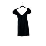 Oh Polly NWT  Black Tie-Front Babydoll Mini Dress, Size 4 Photo 5