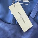 Wendy Bird Formal Party Dress Navy Blue Satin Halter Neckline Fit and Flare 2 Photo 11