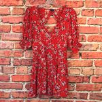 Blue Life Revolve Red Floral Amaris Mini Dress Photo 4