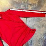 Sunny Leigh  Women’s Red Sweep Wrap Sweater Small Photo 3