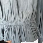 Ramy Brook Melissa V Neck Ruffled Top $325 Retail (minor flaw) Photo 3