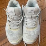 Women's Babolat Propulse Blast AC Blue White‎ Tennis Shoes Size 6 31S20447 White Photo 1