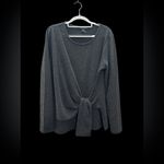 Karen Kane Knit Side Drape Long Sleeve Sweater Photo 2