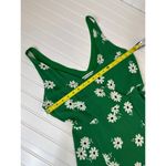 Reformation  Anchorage Green Floral Wrap Dress Sleeveless Plunged Neck Size S Photo 3