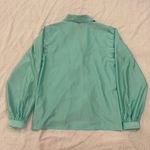 Vintage Nylon 1970s Disco Shirt Green Size M Photo 1