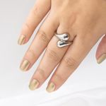 Silver Water Drop Ring Size 6 Photo 3