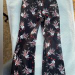 Adam Lippes  WOMENS Black Floral Wide Leg Jeans size 2 Photo 8