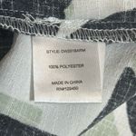 Fred David NWT  White Black Green Floral Leaf Adjustable Belted Dress Size Medium Photo 9