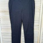 Charter Club  Cambridge Slim Straight Leg Stretch Pants Blue/Black Check-12 Photo 0