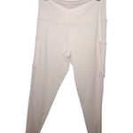 Aerie Offline Real Me Size Large Blush Pale Pink Leggings Mesh Cut Out Pockets Photo 0