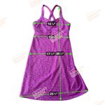Title Nine Magenta Pink Racerback Cross Back Dress M Shelf Bra Purple Active Photo 1