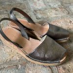 Calaxini Metallic Wedge Sandals euro size 40 Brown Photo 3