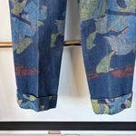 Iceberg Donald Duck Disney Painted Cuffed Jeans Italian Disneyworld Size 29 Blue Photo 4