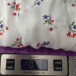 Forever 21  Floral White Open Back Short Sleeve Romper Size Medium Photo 10